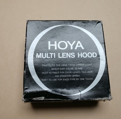 Hoya 58mm Multi 3 Stage Collapsible Rubber Lens Hood - Boxed - Pitch 0.75-Used
