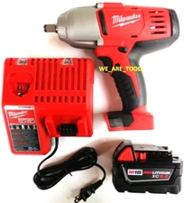 Milwaukee M18 2663-20 1/2" Impact Wrench, (1) 48-11-1850 5.0 Battery,  Charger