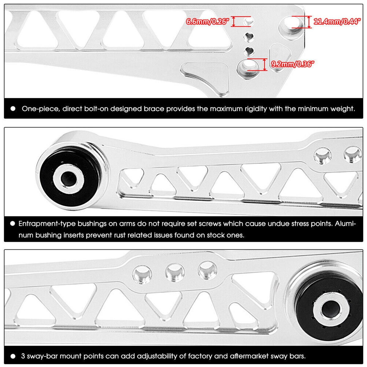 Mazda 6 Lateral Arms 4-Piece Rear Suspension Control Arm Kit For
