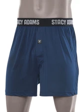 Stacy Adams Comfortblend Boxer Shorts in Navy - Re