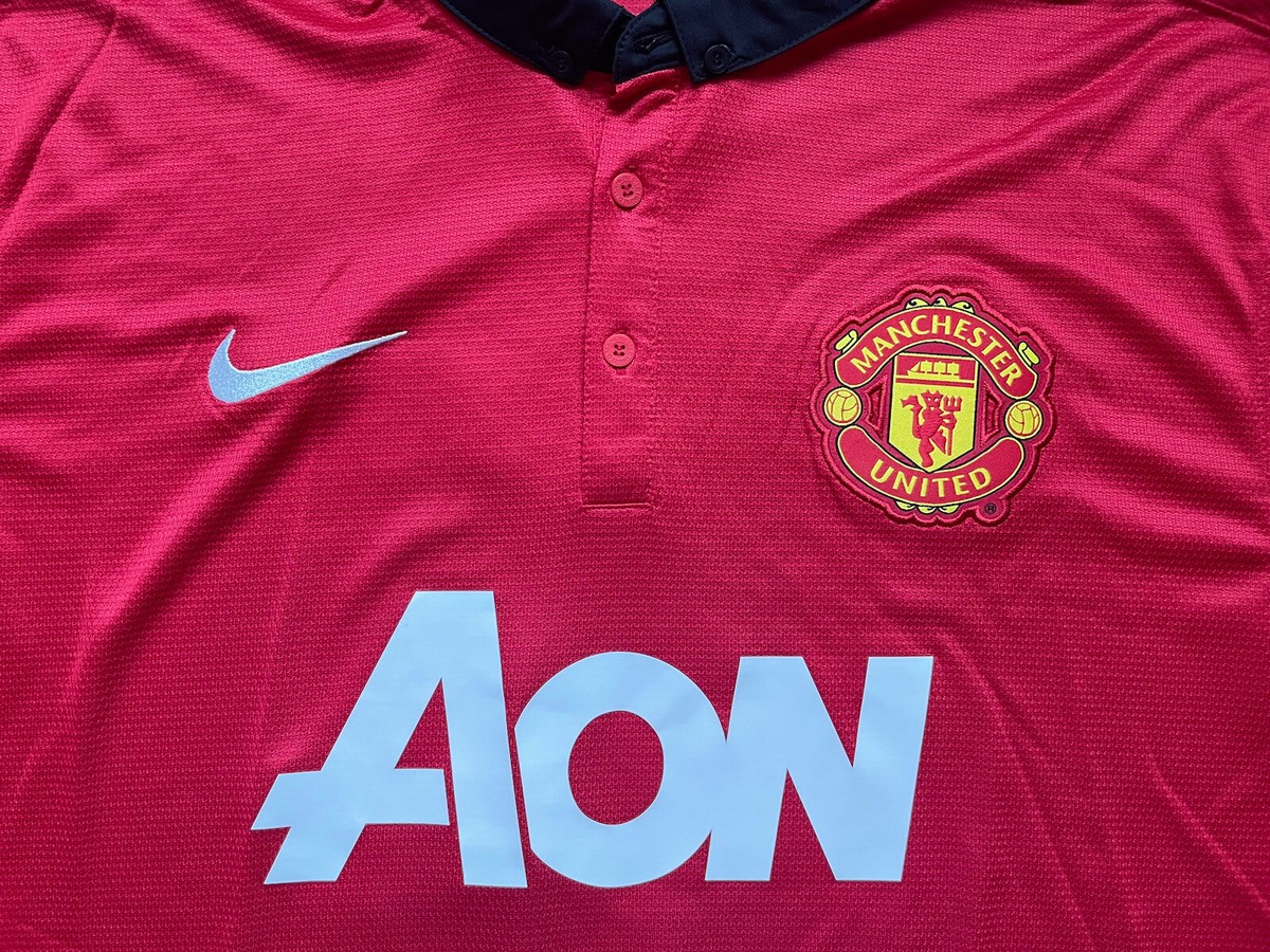 2013/14 Manchester United Home Jersey #10 Rooney XL Nike