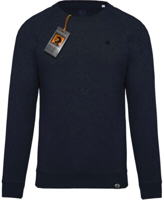 KRB K480 Bio Baumwolle Organic Sweatshirt Pullover COMPANIEER Pulli Heather  Blau - Main Image