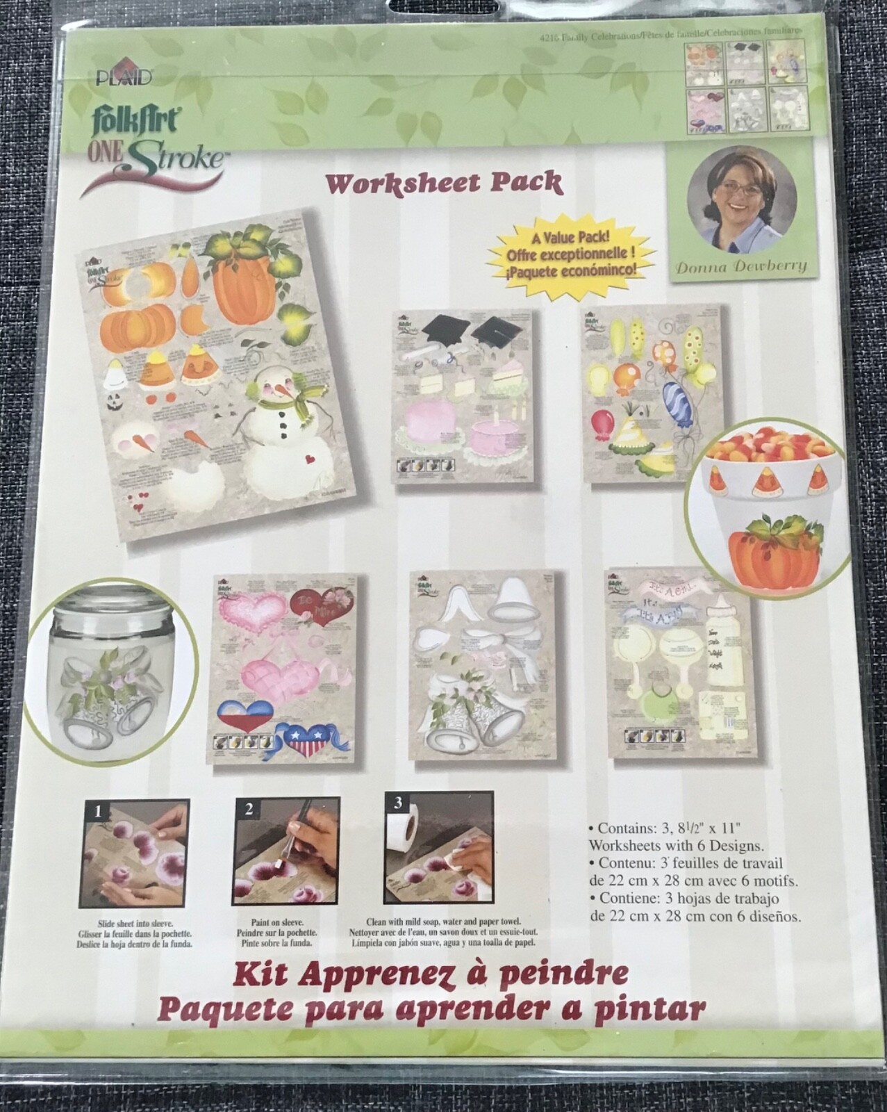Donna Dewberry OneStroke Family Celebrations Worksheets 4214 w/RTGs