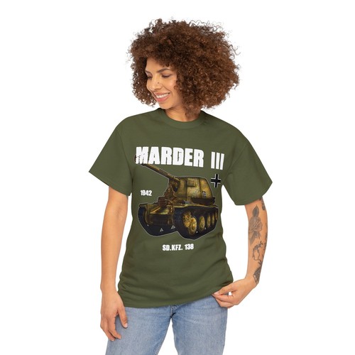 Marder III 138H Panzer 38t T-Shirt WWII German Tank - Picture 24 of 49