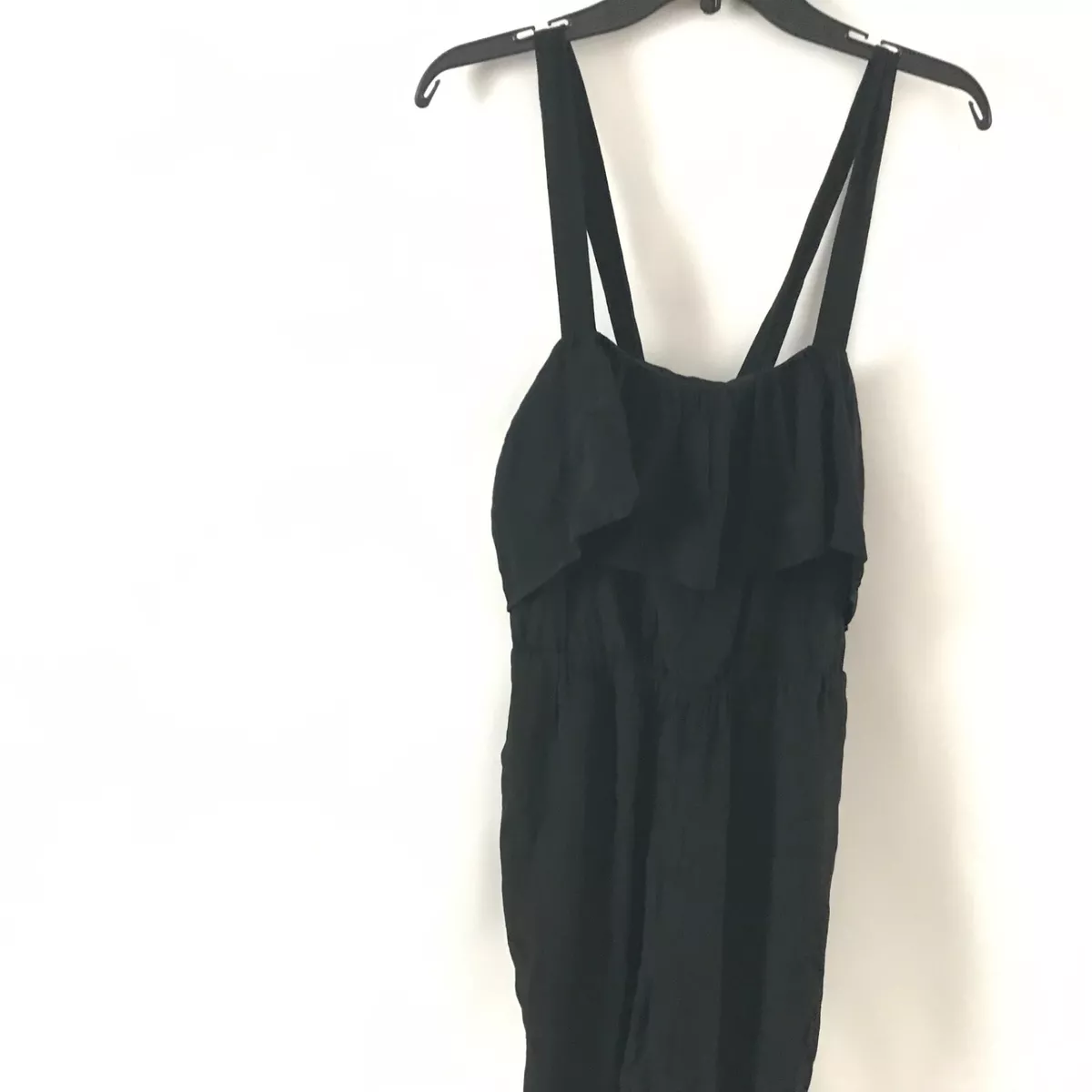 Madewell apron hotsell ruffle jumpsuit