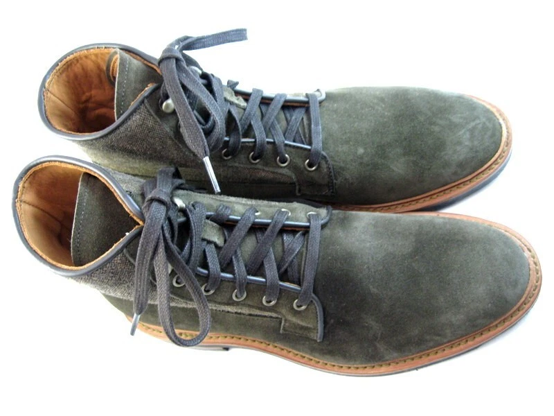 NUEVAS Botas Derby Allen Edmonds "DAIN" Para Hombre con Cordones 8.5 D Loden Gamuza (223N) Foto 3 de 4