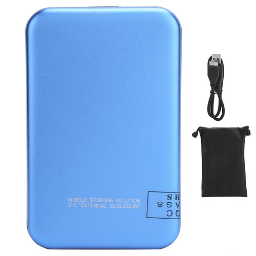 2.5in Mobile External Hard Drive Disk USB3.0 Portable HDD Blue With Adapter BST - Picture 8 of 27