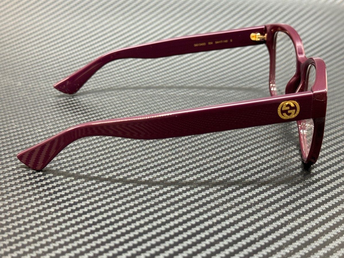 GUCCI GG1340O 004 Burgundy Women's Small 54 mm Eyeglasses | eBay
