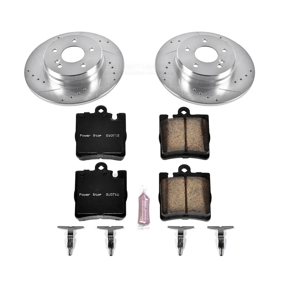 K6697 Powerstop 2-Wheel Set Brake Disc and Pad Kits Rear for MB Mercedes CLK430 - Image 3 of 3