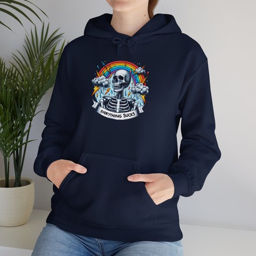 Sudadera con Capucha Halloween Skeleton Everything Sucks Funny Unisex Heavy Blend™ - Imagen 32 de 61