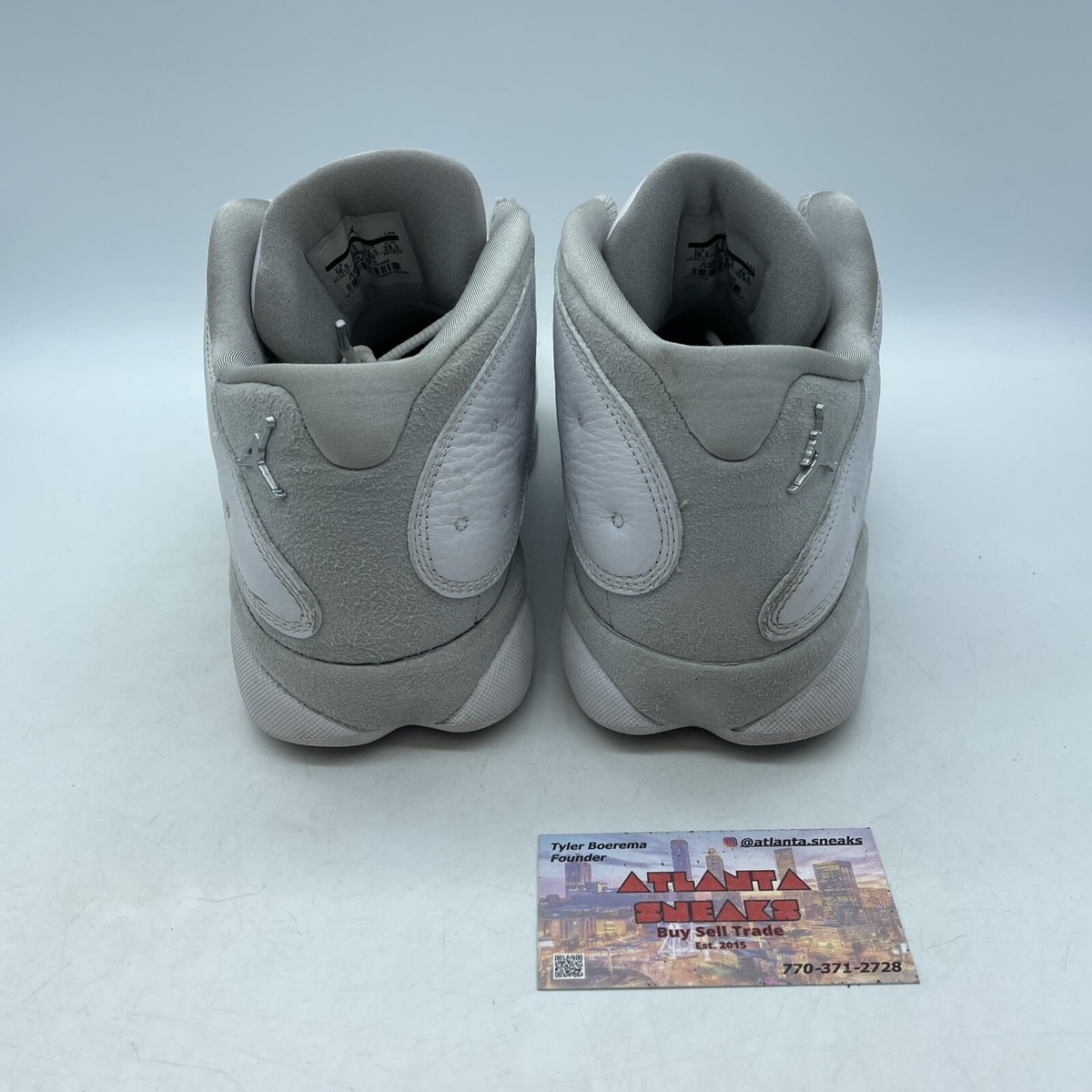 Size 10.5 - Air Jordan 13 Retro Low Pure Money White Suede Size 10.5 - Air Jordan 13 Retro Low Pure Money White Suede