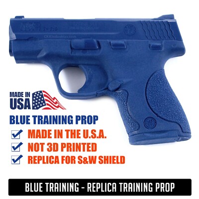 Blue Training Prop for S&W SHIELD - Solid Resin - Not a Gun