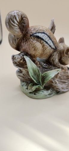 Statuina ceramica tartaruga Homco Chipmunk vintage Forrest Cottagecore Grannycore - Foto 2 di 13