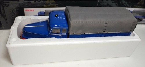 KRUPP TITAN SWL 80 BLUE/RED PLATAFORMA CON LONA ROAD KINGS RK180131 1:18 NEW - Imagen 10 de 12