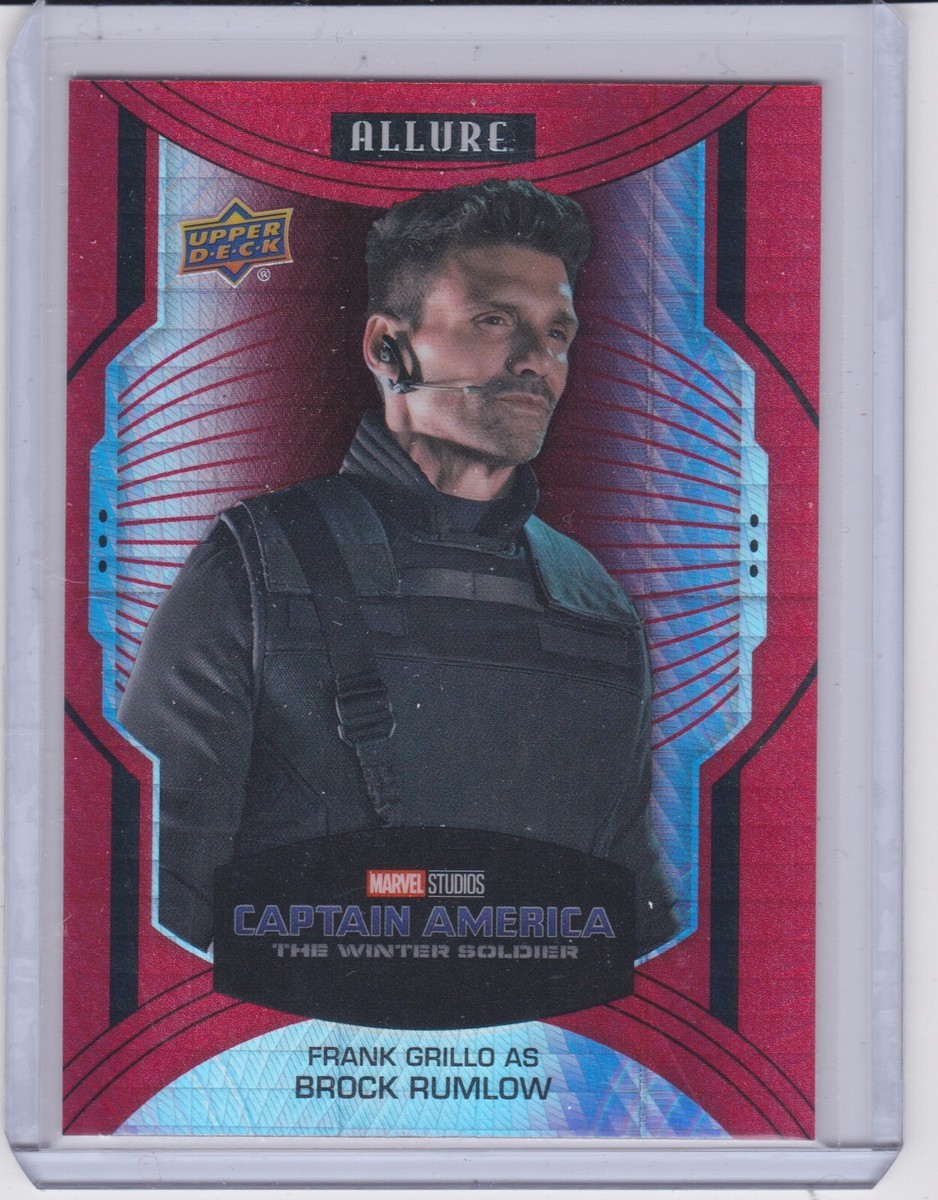 MARVEL　allure サインカード　brock rumlow 2022 UD Marvel Allure Frank Grillo as Brock Rumlow Red Prism