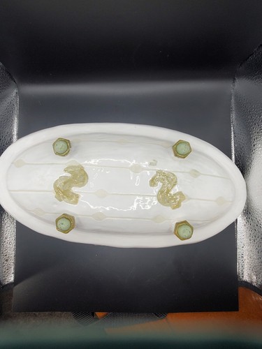 Pottery Trinket Dish/Tray Handmade Artist Piece Artist Signed Money Music Cute - Picture 5 of 11