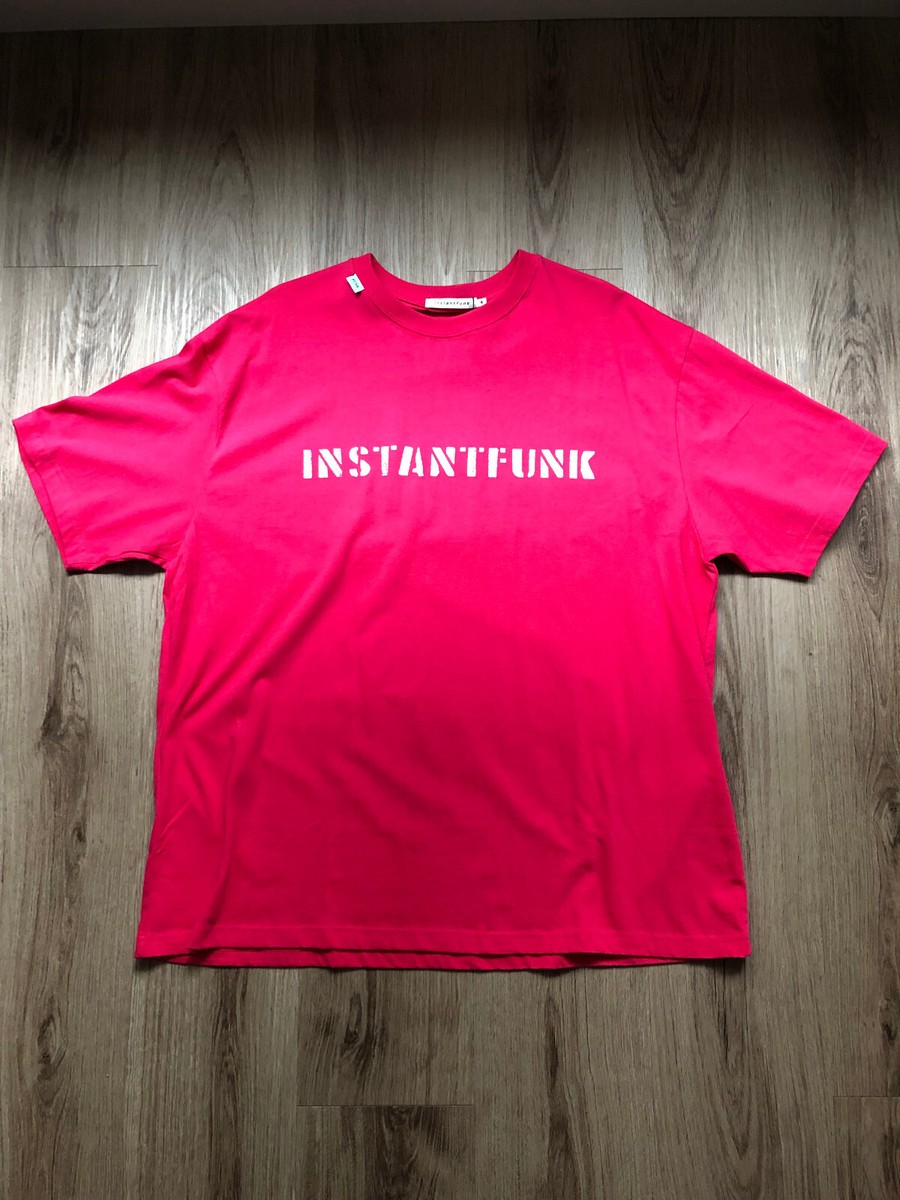 ★INSTANTFUNK★VINTAGE BIG LOGO T-SHIRTS INSTANTFUNK Vintage Logo T-Shirt Viva Magenta size 4 (XL