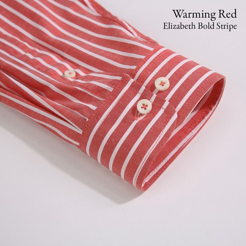 Mens Oxford Stripe Shirt Button Down Collar Office or Casual,Single Long Sleeve - Picture 16 of 100