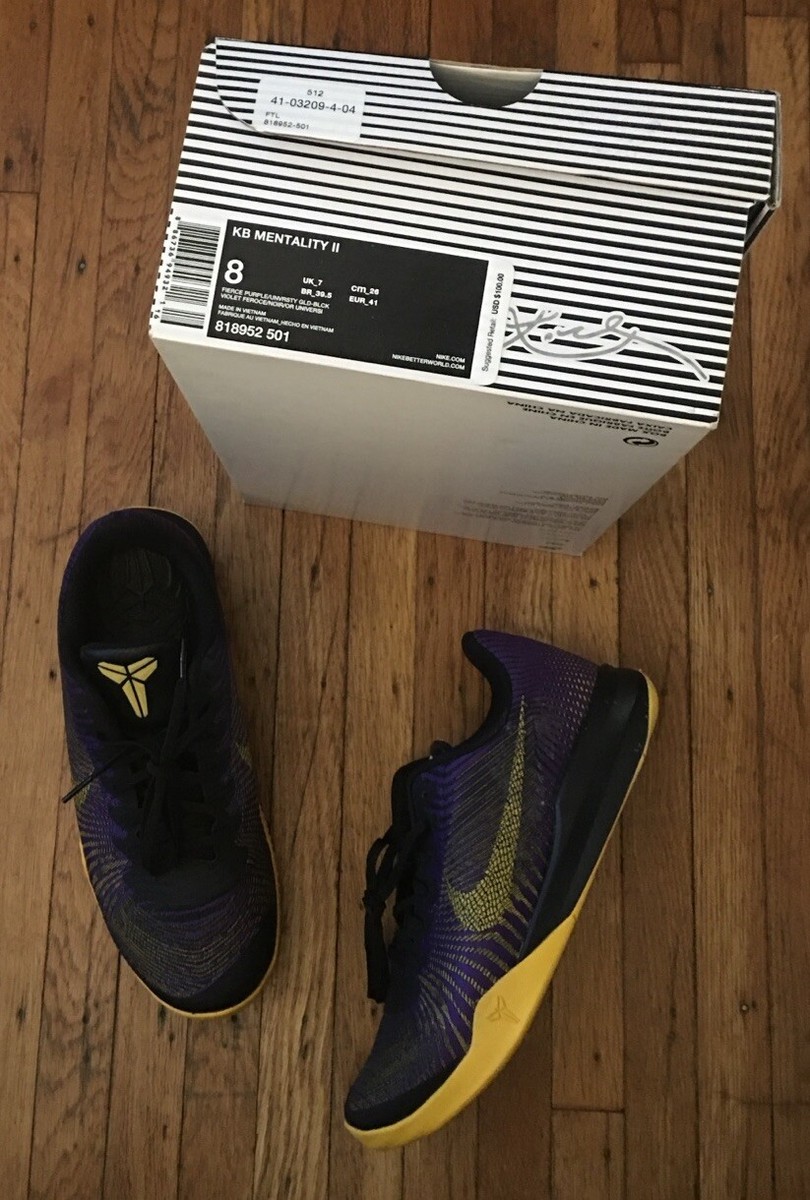 Nike Kobe Mentality II Fierce Purple 818952-501 Size 8 Men  display picture 1
