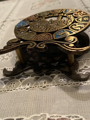 Vintage brass letter/napkin holder “Jerusalem” - Picture 4 of 4