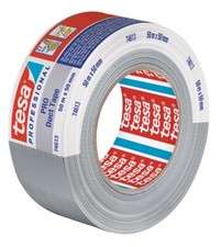tesa PRO 74613 Duct Tape Gewebeband Reparaturband 50m x 50mm innen & außen Grau