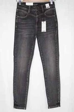 Judy Blue Jeans Skinny Fit High Waist Front Yoke Size 25 Black JB88287