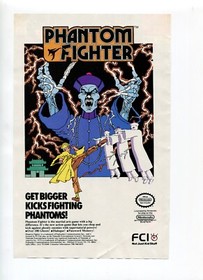 Phantom Fighter Nintendo NES Video Game Vintage 1990 Print Magazine Ad