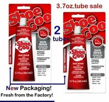 SOLD OUT!.....Shoe Goo Clear 3.7oz tube. ( 2 ) Two tubes FRESH Newest packaging
