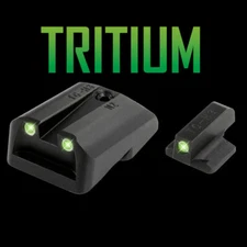 TruGlo 1911 Novak LoMount .260 Front/.500 Rear Tritium Night Sights-TG231N3