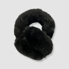 Surell Women's Black Faux Rex Earmuffs One Size