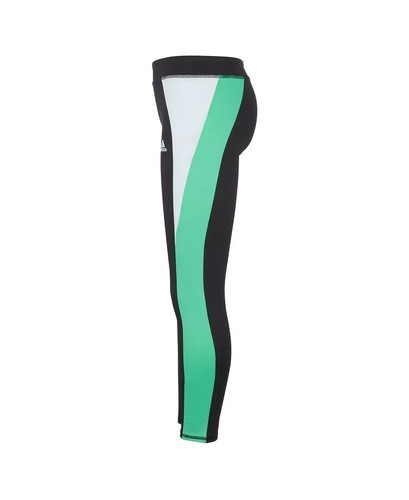 Medias Adidas Big Girls Aeroready Colorblock Twist negras verdes talla XL - Imagen 2 de 2