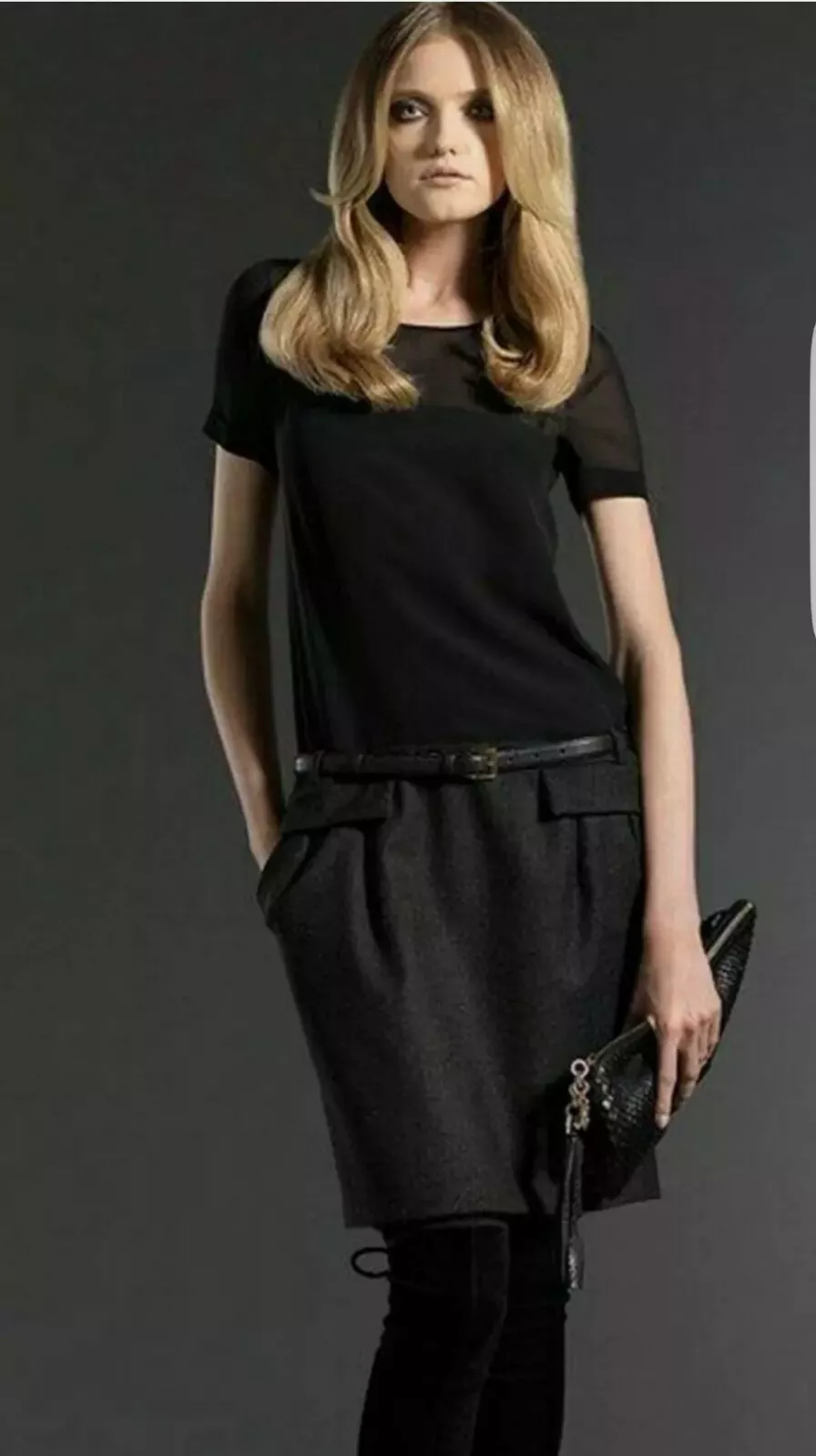 Robe en laine de soie Gucci Runway, 40 IT (4 6 US) Mfrp