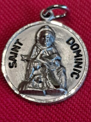 ST DOMINIC Sterling Silver Medal USA New Creed Co Patron Astronomers ...
