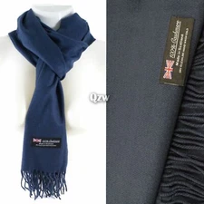 Mens Womens Winter Warm SCOTLAND Made 100% CASHMERE Scarf Scarves Plaid Wool