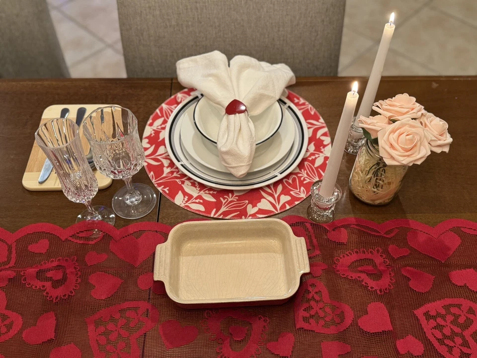 Valentine’s Day Dinner Table Scape In A Box For 2 - Image 2 of 4