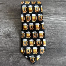 Steven Harris Tie Mens Beer Mug Novelty Necktie Bar Pub Pattern Handmade Gift