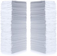 Cotton Shop Towels 14"x12" 150 Pack   Reusable Cleaning Shop Rags for Automobi