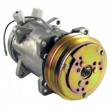 8819120A Sanden SD510HD Compressor, w/ 2 Groove Clutch - Fits MacDon