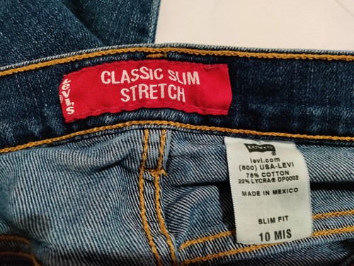 Levis Womens Size 10 Mis Slim Capri Blue Jeans - Picture 10 of 11