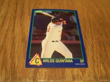 CARLOS QUINTANA ROOKIE 1989 SCORE RISING STAR BASEBALL CARD #13. rookie card picture