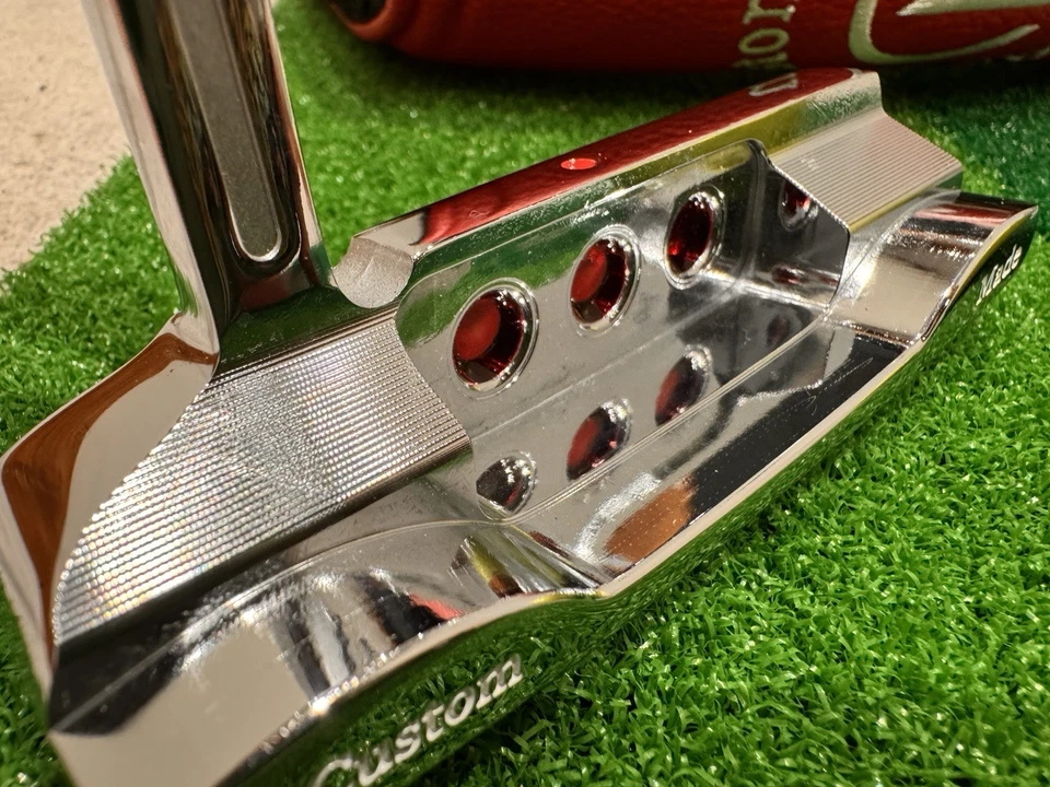 PUTTER UOMO ALBERO GRAFITE 35" FACCIA FRESATA impugnatura pagaia COME SCOZZESE - Immagine 4 di 4