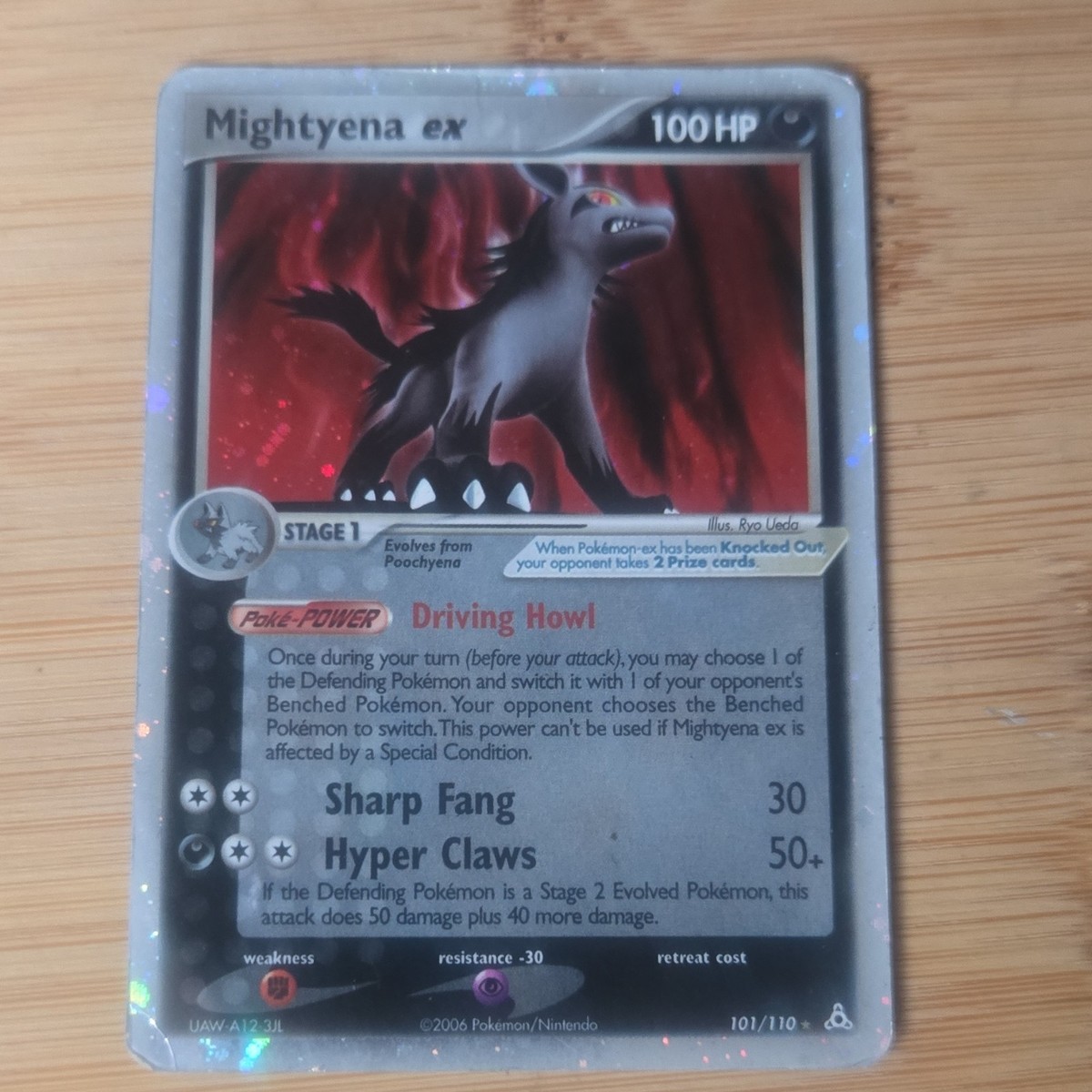 Pokémon TCG Mightyena ex 101/110 Holon Phantoms Stage 1 Ultra Rare