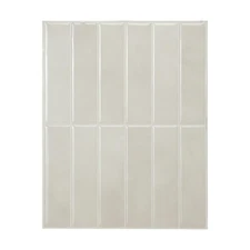 SMART TILES Peel and Stick Backsplash - 5 Sheets of 11.43" x 9" - 3D Adhesive...