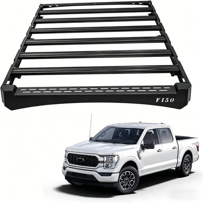 Cargo Basket for 2015-2026 Ford F150 Roof Rack Rooftop Platform Carrier Aluminum