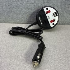 CyberPower CPS160PPB2U - 160W Black/Red Power Inverter with 2 AC Outlets.
