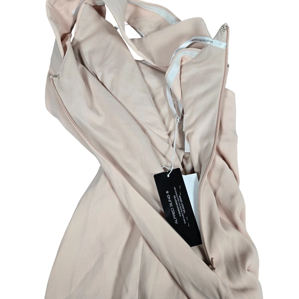 Vestido Trompeta Colección Dessy Fuera del Hombro Cruzado Espalda en Camafeo 4 Nuevo con Etiquetas Foto 4 de 4