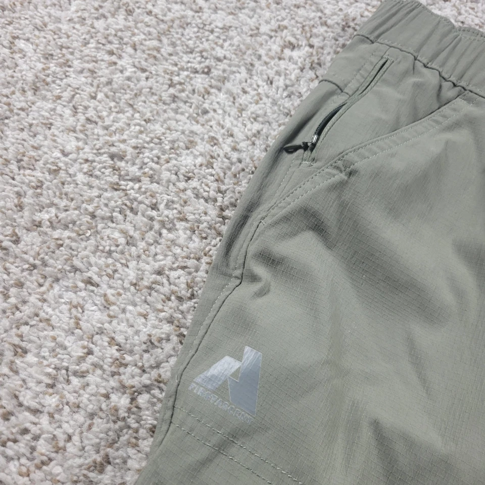 Bermudas Eddie Bauer para mujer 16 verdes First Ascent senderismo nailon elásticas Foto 2 de 4