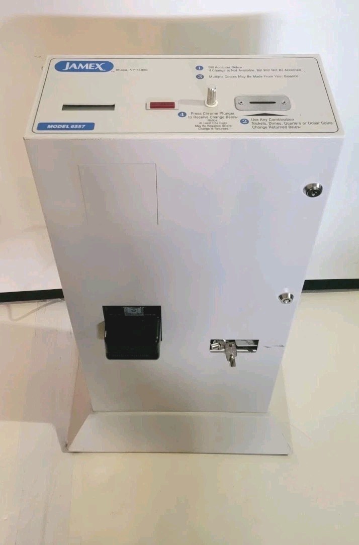 Jamex Model 6557 Bills-to-Coins Change Machine w/Keys Payment