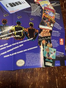 Nintendo Four Score / NES Satellite Poster Insert