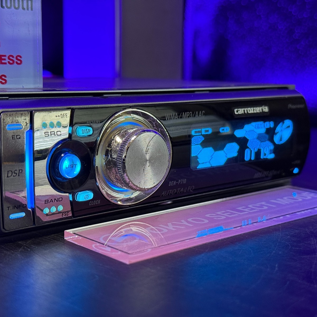 Pioneer Carrozzeria DEH-P710 Car Audio Added Bluetooth 1DIN JDM